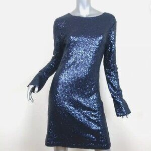 Cynthia Rowley Sequin Mini Dress Navy blue 4